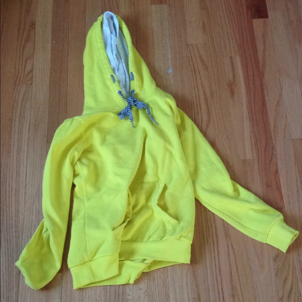 Yellow hoodie